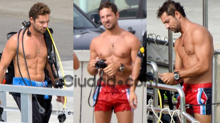 David Bisbal lució su lomazo en Mallorca (Fotos: Grosby Group). 