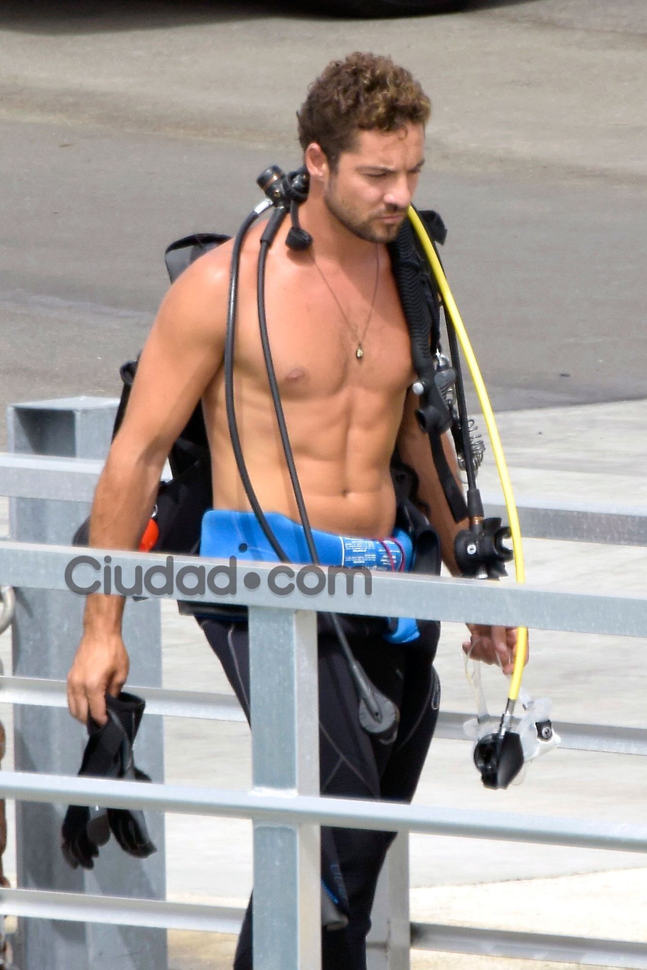 David Bisbal lució su lomazo en Mallorca (Fotos: Grosby Group). 