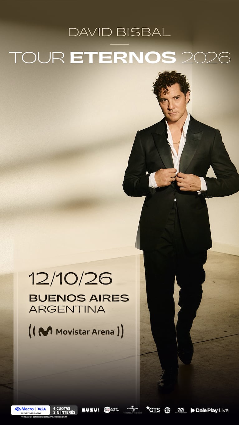 David Bisbal vuelve a la Argentina: cuándo toca en Buenos Aires, Córdoba y Rosario