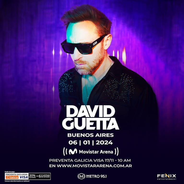 David Guetta en Buenos Aires 2024: fecha y cuándo comprar las entradas