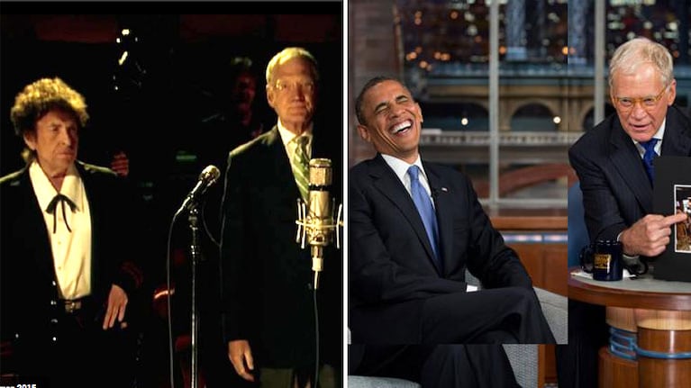 David Letterman se despidió de la TV con Bob Dylan.