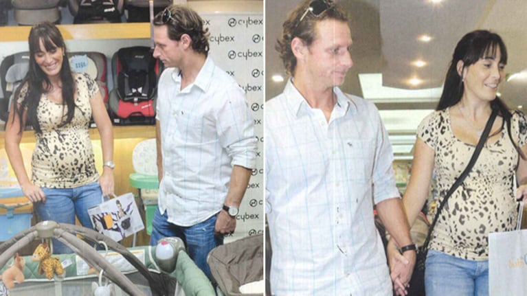 David Nalbandian junto a su mujer embarazada, Victoria (Foto: revista ¡Hola! Argentina).