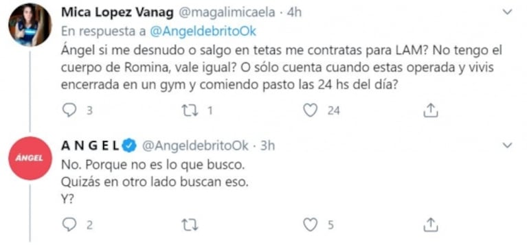 De Brito a Romina Malaspina tras la polémica por su look en el noticiero: "Te banco en esta; no les des bola"