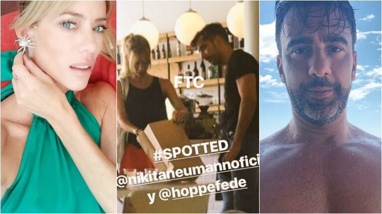 De Brito apuró a Nicole Neumann y Federico Hoppe: ¿Romance o reunión de trabajo?