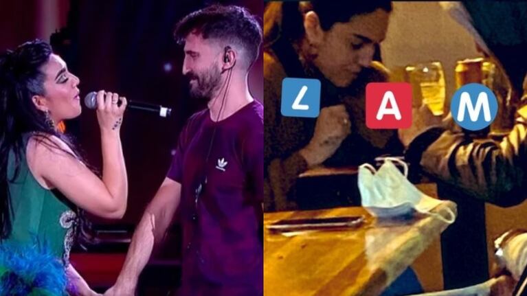 De Brito mostró una foto que confirma la relación de Ángela Leiva con el productor de ShowMatch (Fotos: Twitter y Web)