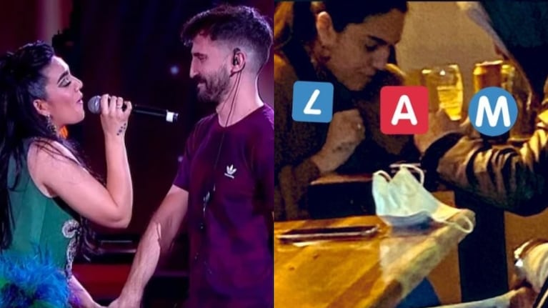 De Brito mostró una foto que confirma la relación de Ángela Leiva con el productor de ShowMatch (Fotos: Twitter y Web)