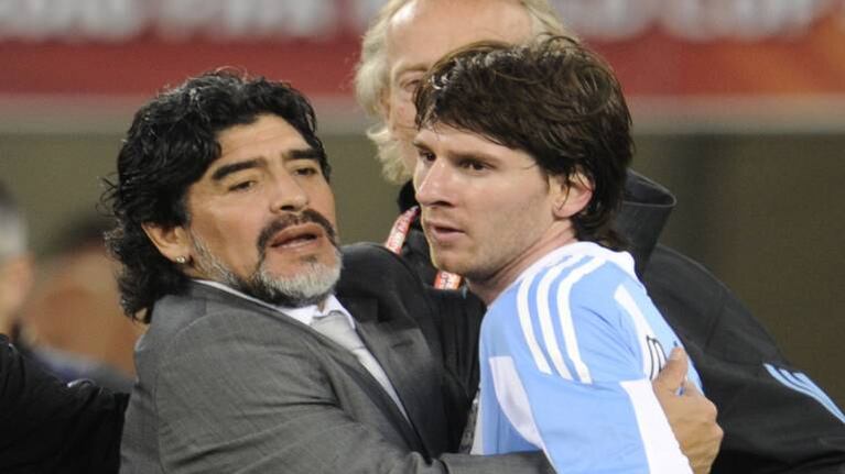 De Messi para Maradona: Te queremos ver bien lo antes posible