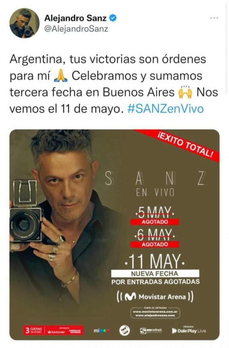 De Tinelli a Cinthia Fernández, Marco Antonio Solís y Alejandro Sanz: los famosos festejaron el triunfo de Argentina