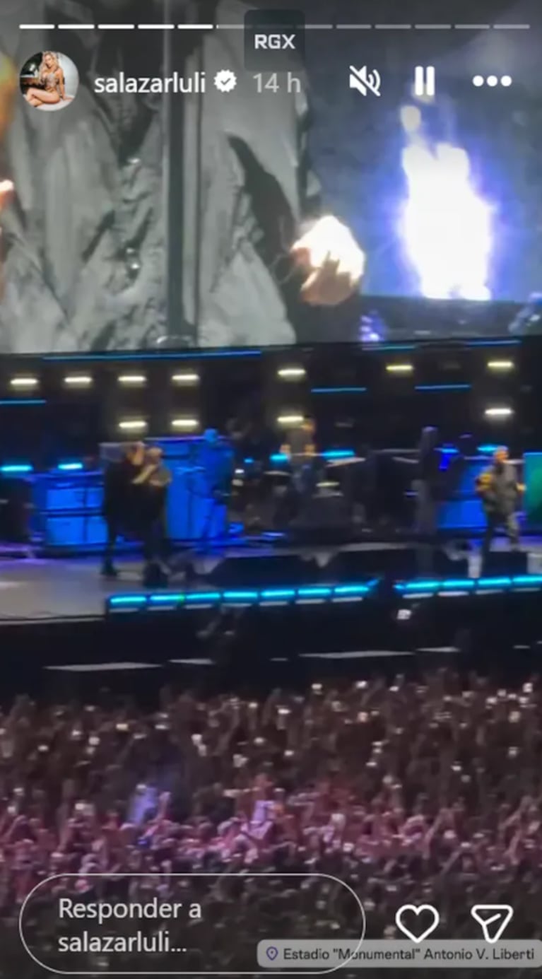 De Wanda Nara a Luciana Salazar: los famosos disfrutaron del histórico show de Oasis en River | Créditos: Instagram