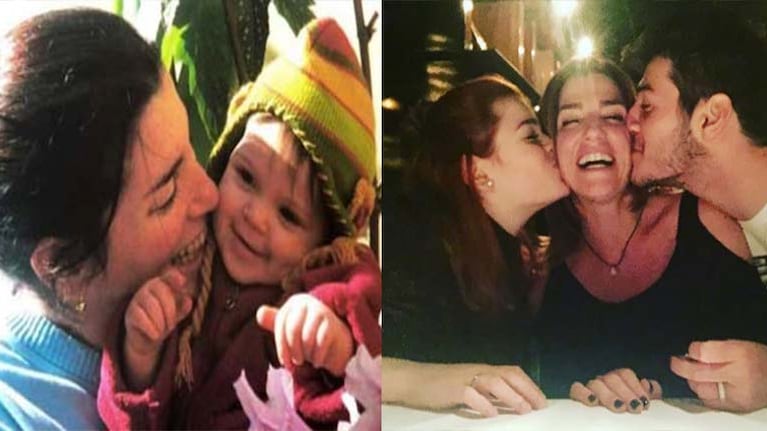 Débora tuvo a Luna y Agustín junto a Marcelo Funes.