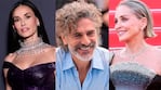 Demi Moore, Leo Sbaraglia y Sharon Stone en el Festival de Cannes 2026 (Fotos: @boucheron, AP y @konahatcher).