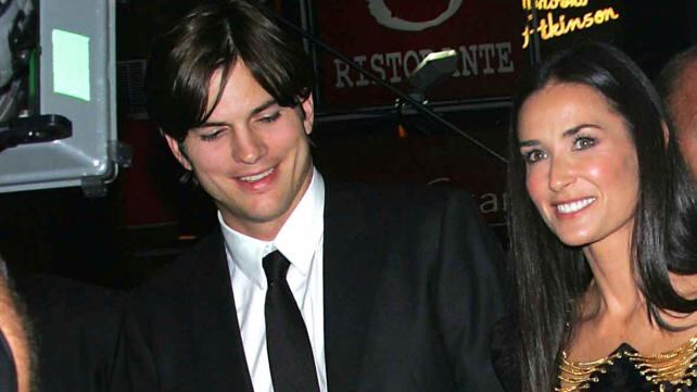 Demi Moore y Ashton Kutcher y su llamativo Halloween