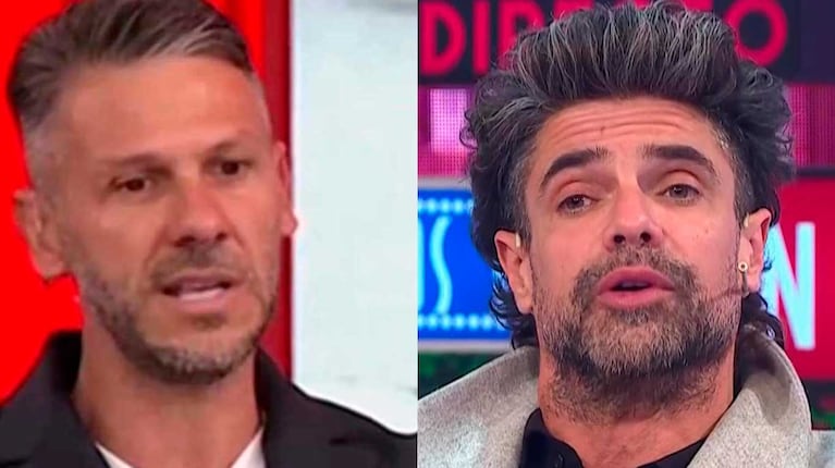 Demichelis y Luciano Castro (Fotos: ESPN y América TV)