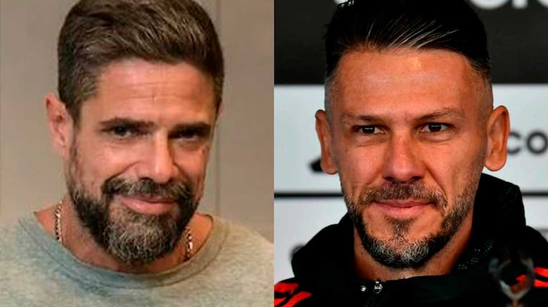 Demichelis y Luciano Castro (Fotos: Instagram)