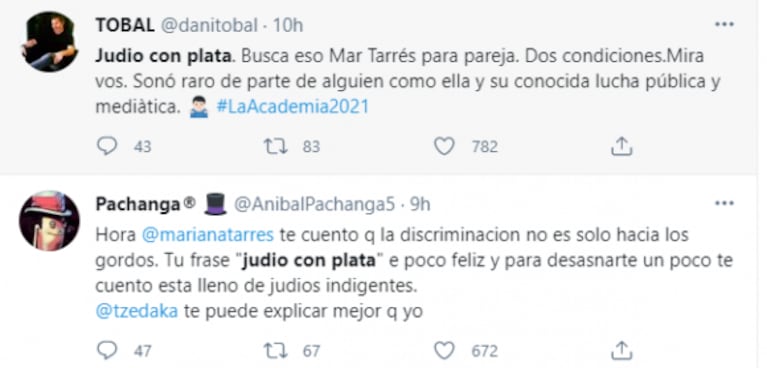 Desafortunado comentario de Mar Tarrés tras contar que está soltera en La Academia: "Quiero un judío con plata"