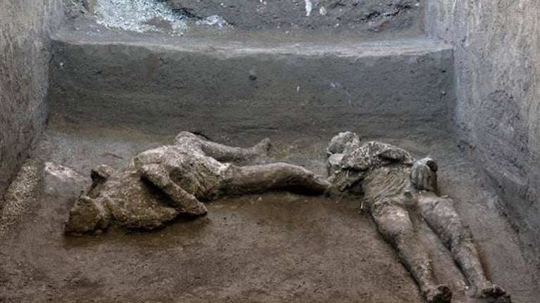 Descubren en Pompeya los cuerpos de dos hombres que huían del Vesubio