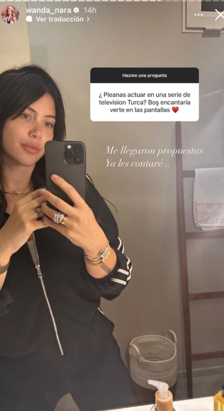 Desde Estambul, Wanda Nara respondió si va a actuar en una novela turca