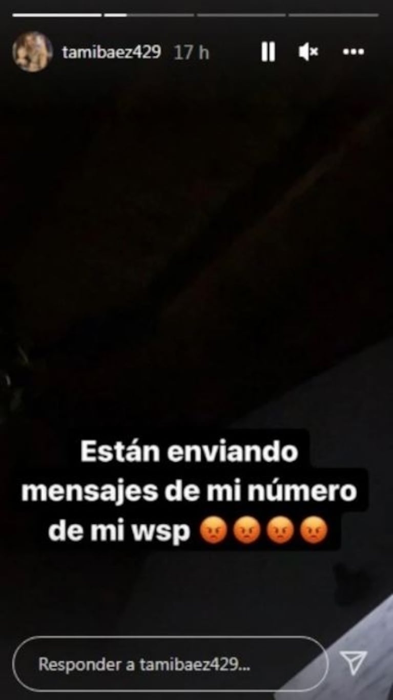 Desesperado pedido de Tamara Báez, la novia de L-Gante: "Necesito ayuda, quiero recuperar mi cuenta de Instagram"