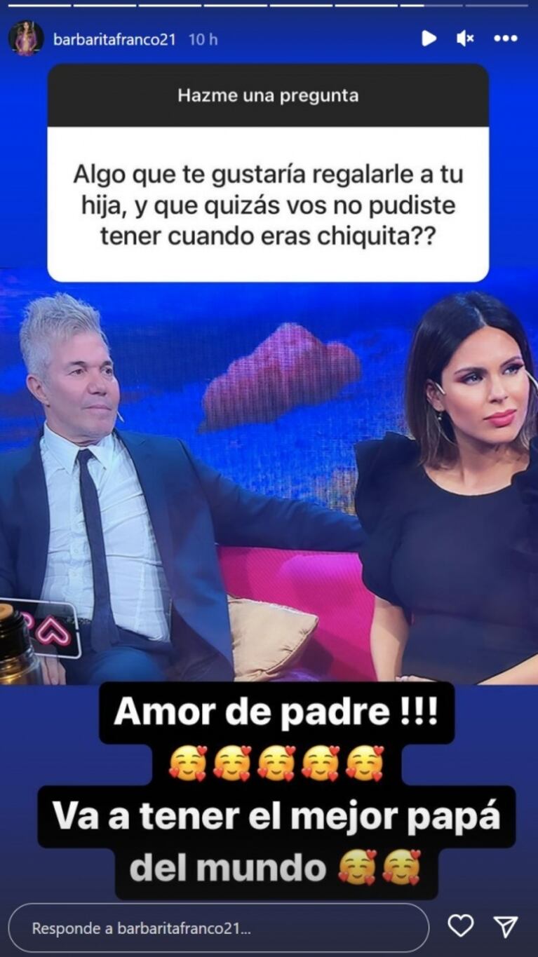 Desgarradora respuesta de Barby Franco cuando le consultaron qué le regalará a su hija que ella no pudo tener