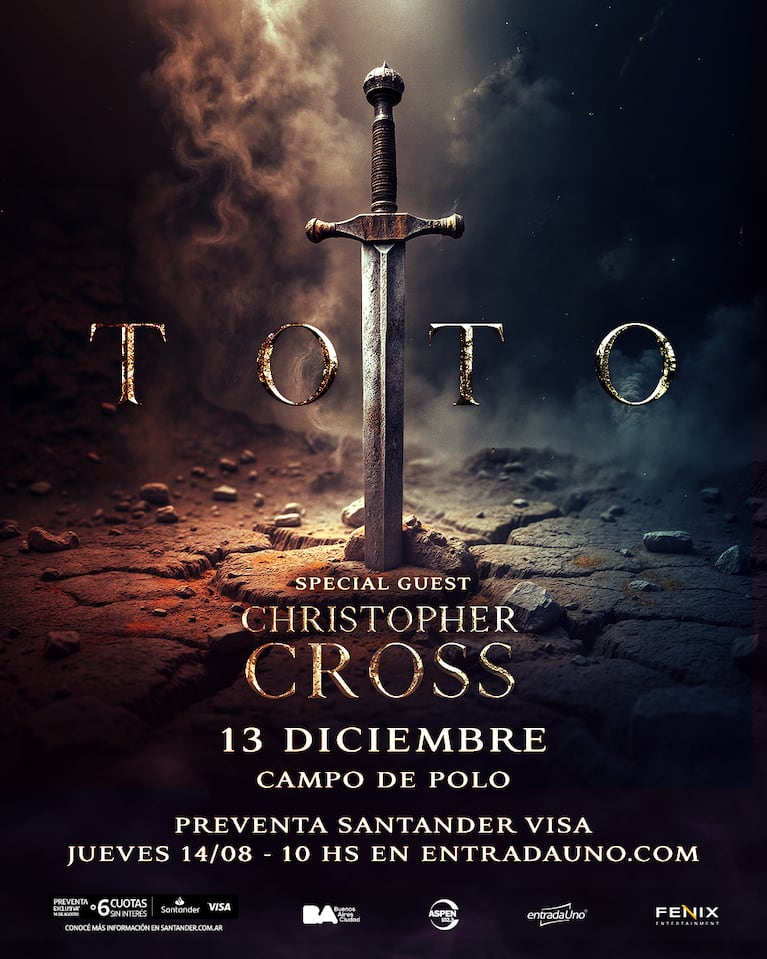 Después de su increíble presentación en noviembre del año pasado, TOTO anuncia su regreso a la Argentina