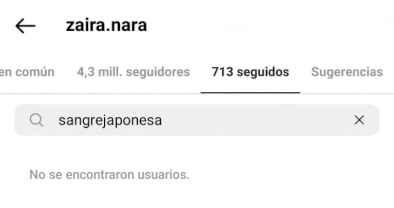 Determinante reacción de Zaira Nara contra la China Suárez en el escándalo de Wanda y Mauro Icardi: la dejó de seguir en Instagram