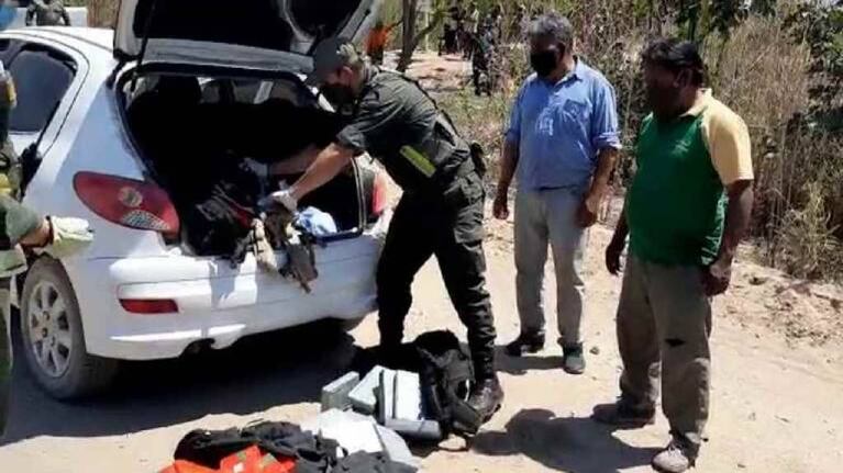 Detienen en Tartagal a dos personas con casi 118 kilos de cocaína 