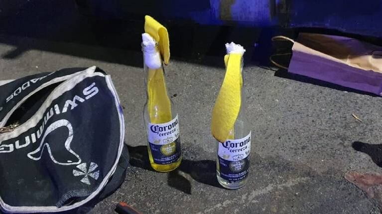 Detuvieron en Flores a un hombre con dos bombas molotov