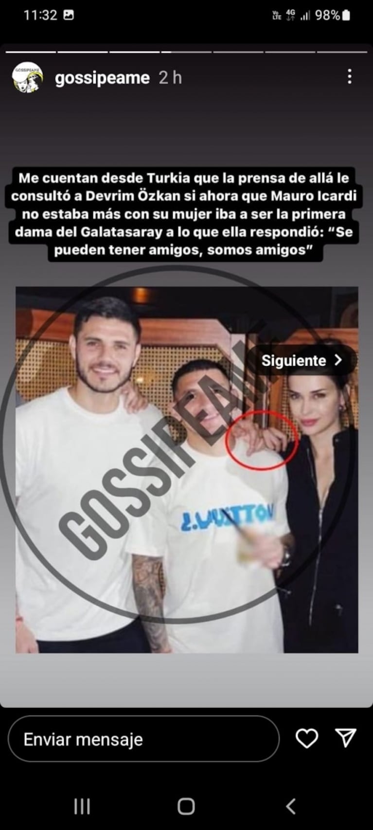 Devrim Özkan, la supuesta novia de Mauro Icardi, rompió el silencio