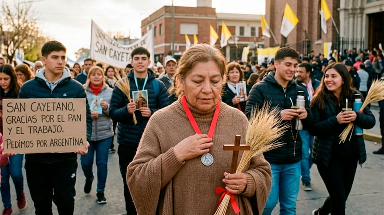 Día de San Cayetano: la oración milagrosa y el ritual de la espiga de trigo para que no falte trabajo en tu casa (Foto IA)