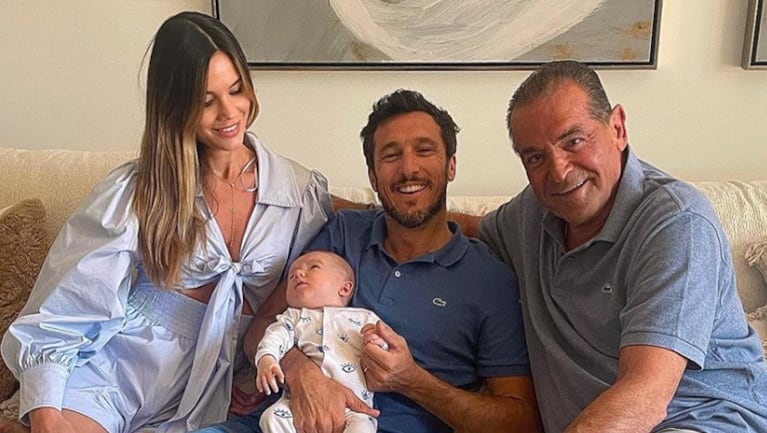 Diana Arnopoulos compartió una dulce foto junto a Pico Mónaco, su bebé y su papá.