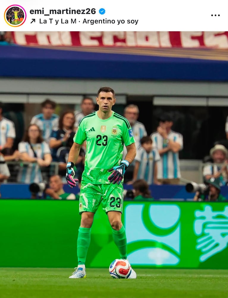 Dibu Martínez (Foto: Instagram/@emi_martinez26).