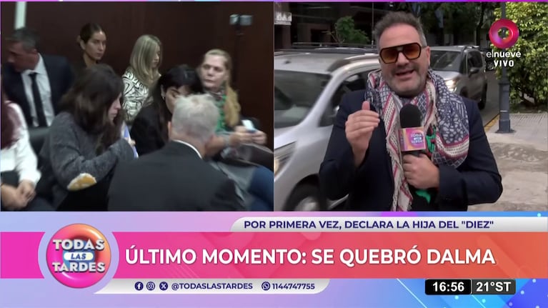 Diego Bouvet contó la declaración de Dalma Maradona en el juicio por su padre. (Foto: Todas las tardes)