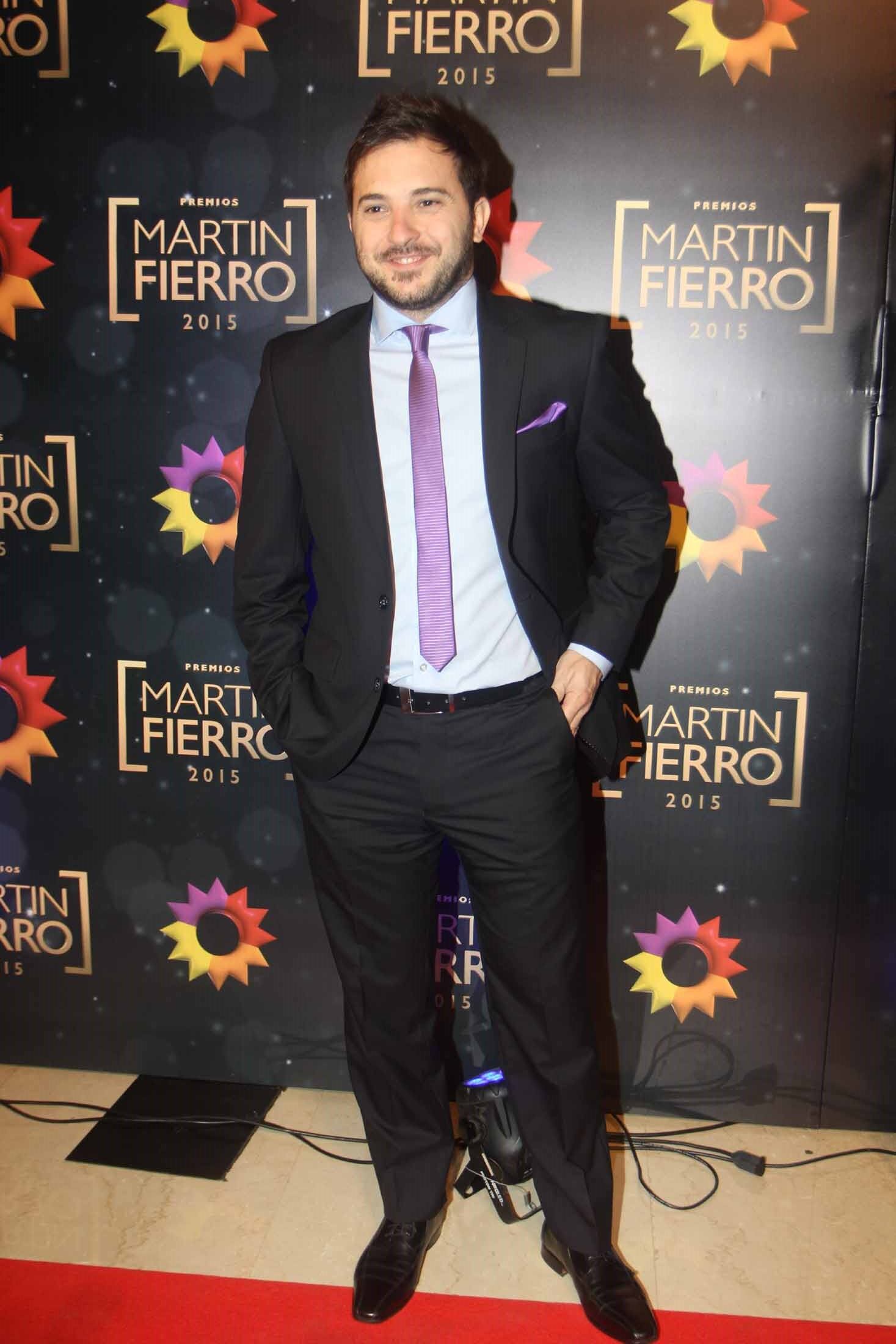 Diego Brancatelli en los Martín Fierro 2015 (Foto: Movilpress- Ciudad.com). 