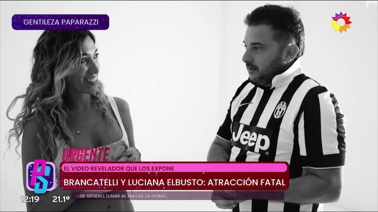 Diego Brancatelli y Luciana Elbusto en una entrevista para Paparazzi (Foto: captura de eltrece).