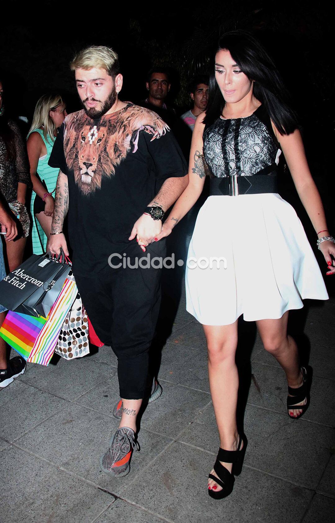 Diego Junior y Nunzia Pennino festejaron Navidad en Familia. (Foto: Movilpress - Ciudad.com)