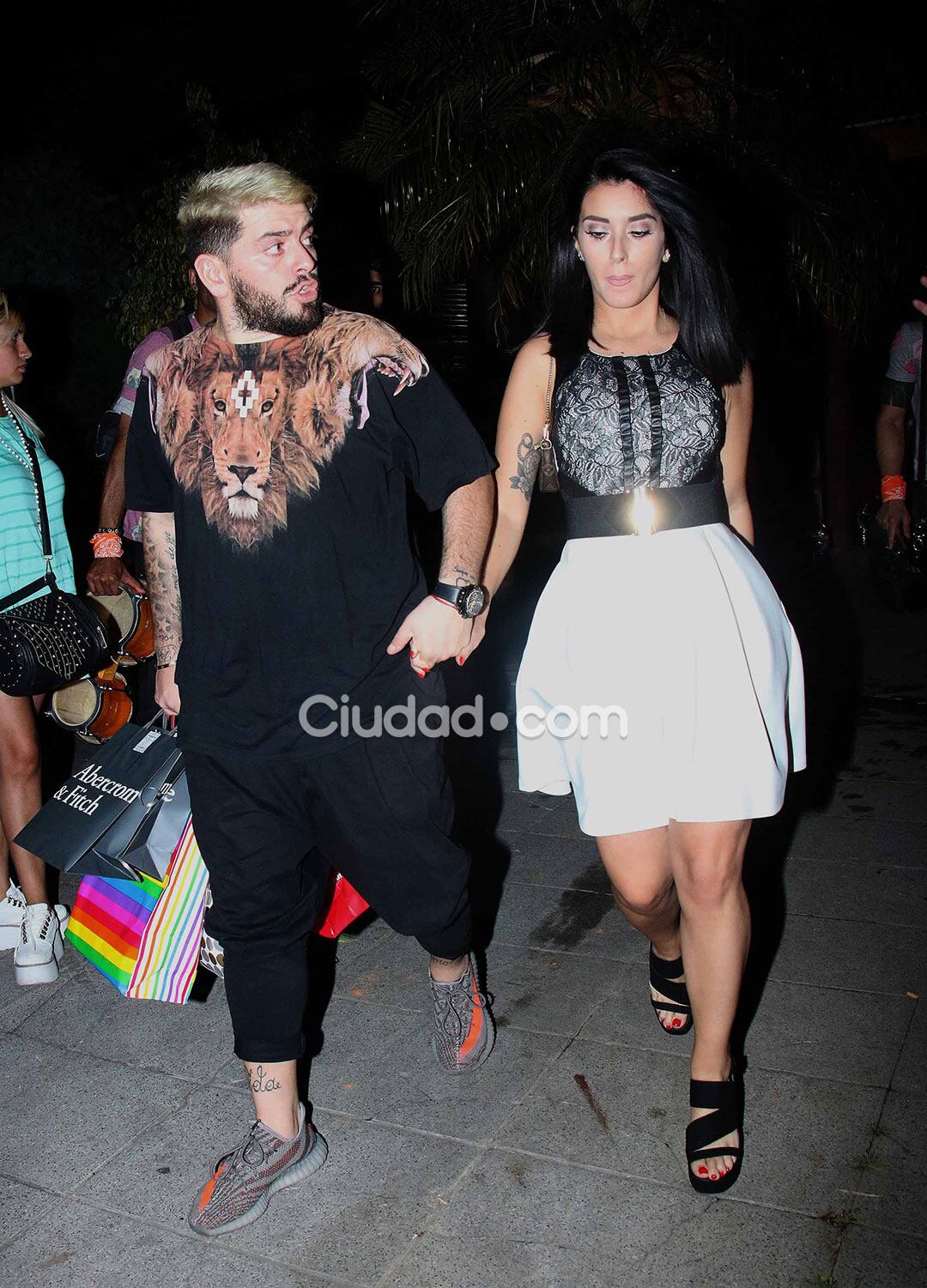 Diego Junior y Nunzia Pennino festejaron Navidad en Familia. (Foto: Movilpress - Ciudad.com)