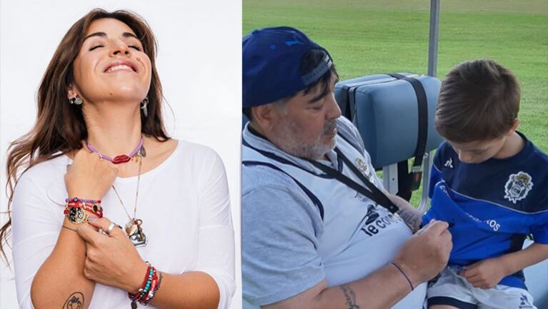 Diego le cumplió el sueño a un nene y su hija lo festejó en la red.