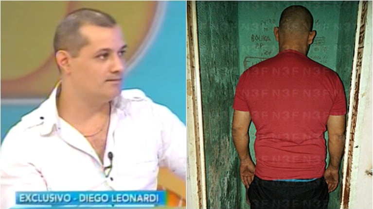 Diego Leonardi, ex participante Gran Hermano, detenido acusado de violencia de género. Foto: Captura /N3F