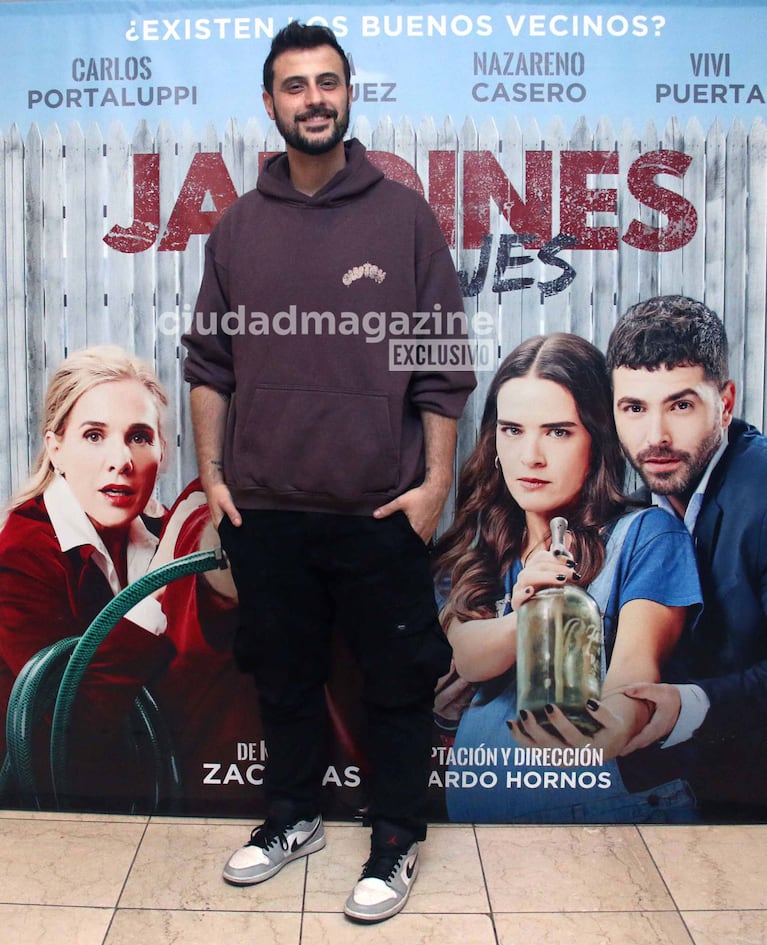 Diego Leuco en el estreno de Jardines Salvajes (Foto: Movilpress).