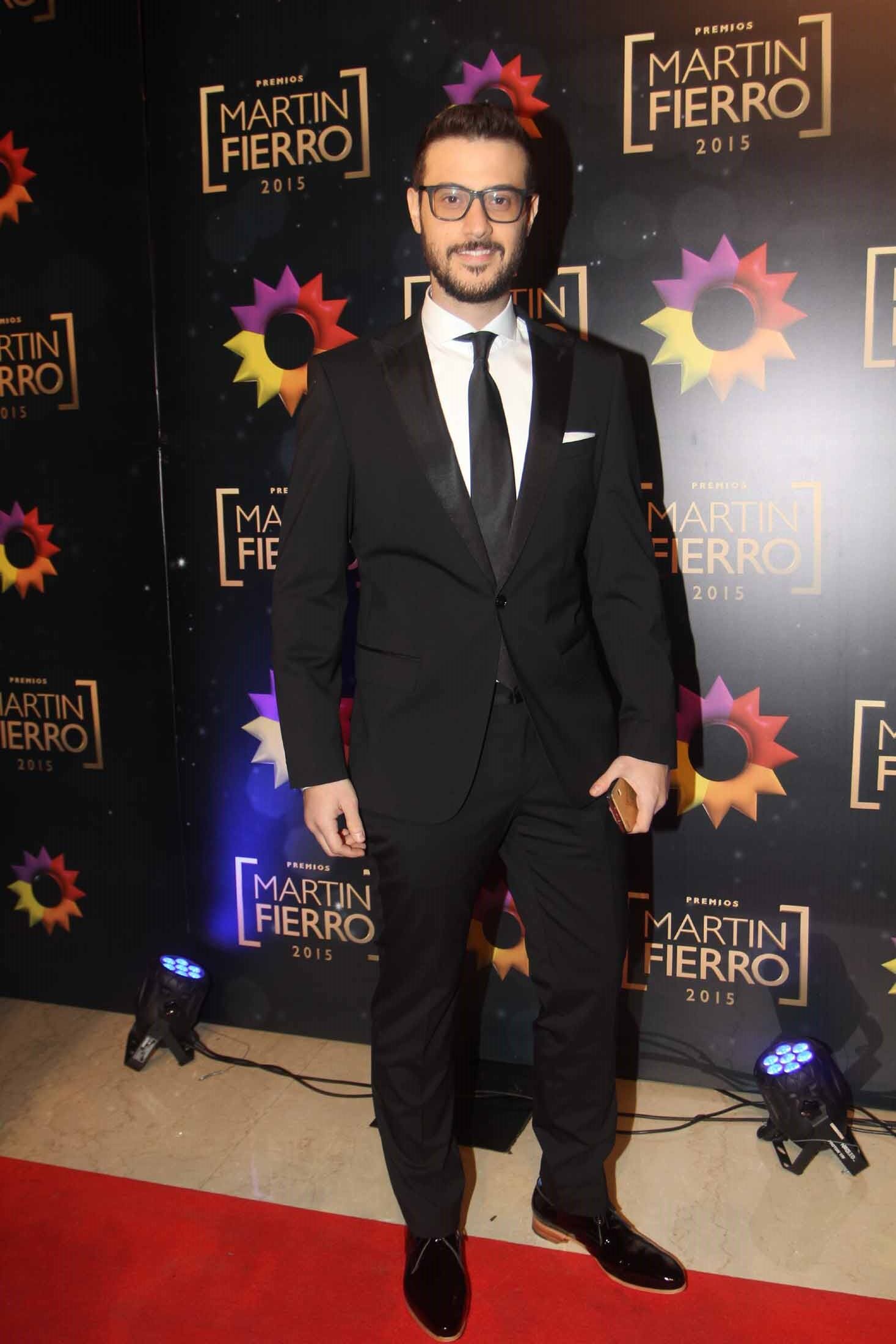 Diego Leuco en los Martín Fierro 2015 (Foto: Movilpress- Ciudad.com). 