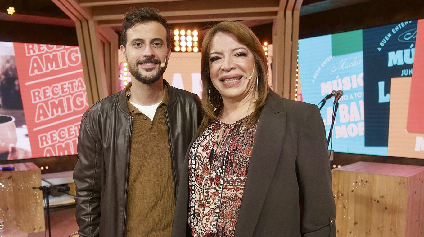 Diego Leuco y Lizy Tagliani conducen La Peña de Morfi. Foto: Telefe