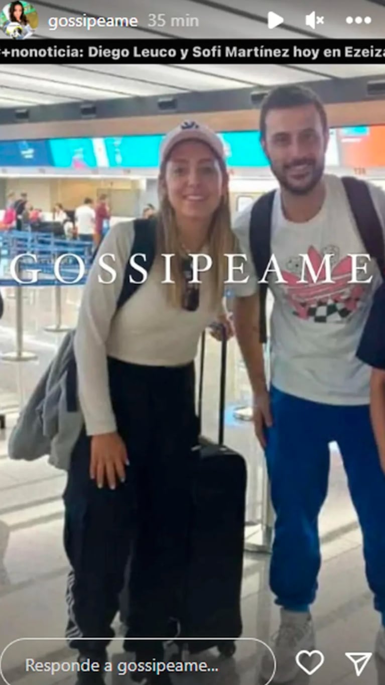 Diego Leuco y Sofi Martínez se mostraron juntos y ya se habla de reconciliación