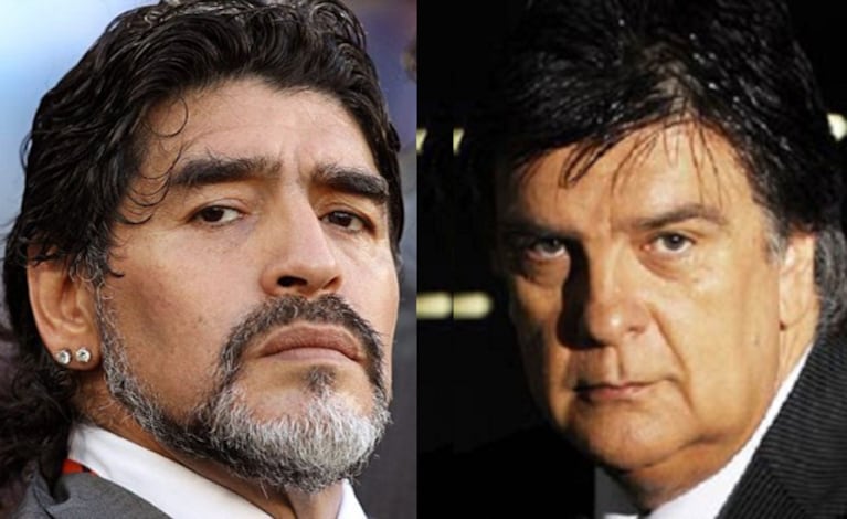 Diego Maradona demandará a Luis Ventura (Fotos: Web).