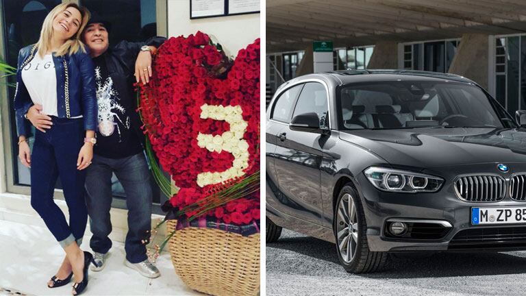 Diego Maradona le regaló un auto de lujo a Rocío Oliva por su tercer aniversario