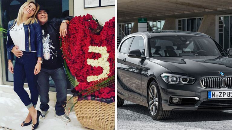 Diego Maradona le regaló un auto de lujo a Rocío Oliva por su tercer aniversario
