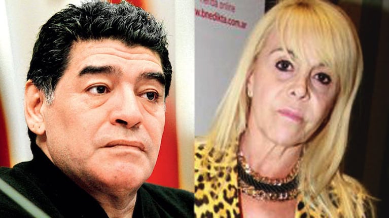 Diego Maradona y Claudia Villafañe