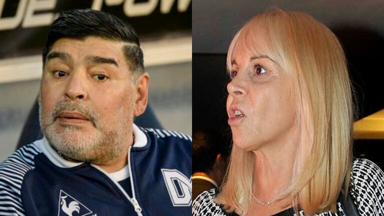 Diego Maradona y Claudia Villafañe