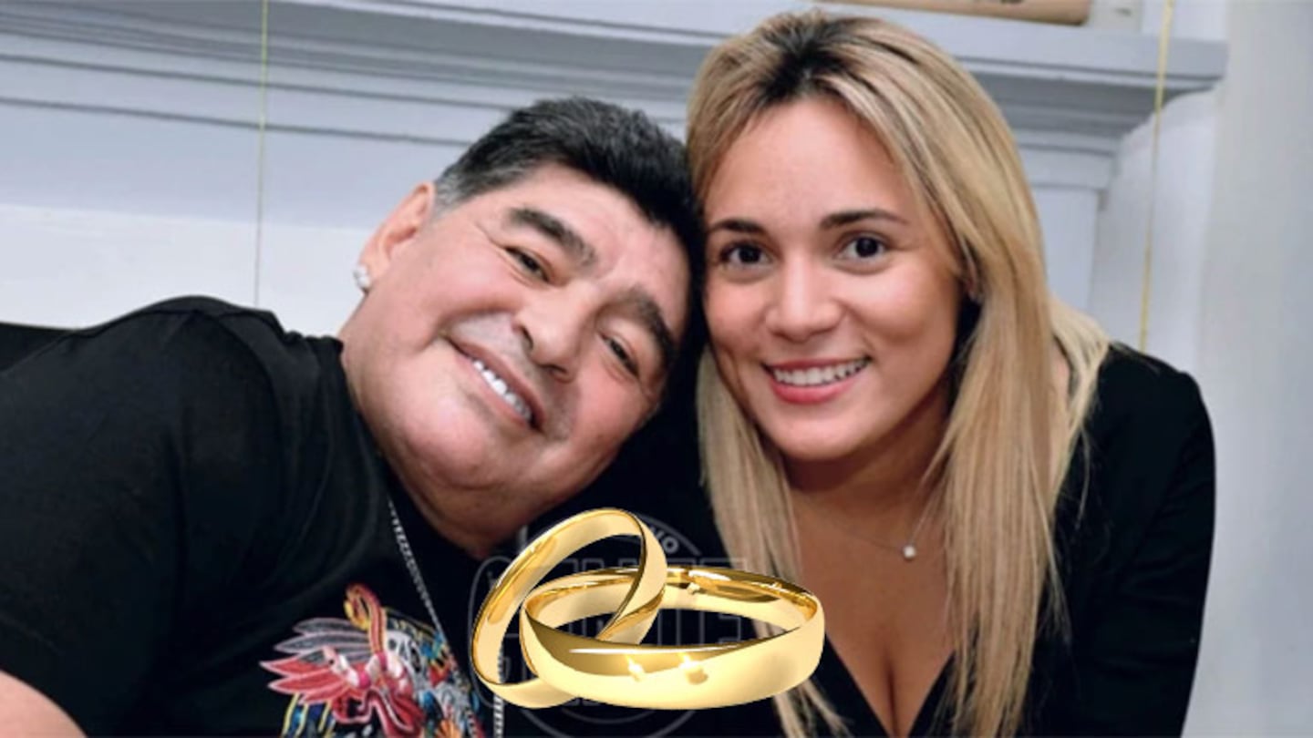 Diego Maradona y Rocío Oliva