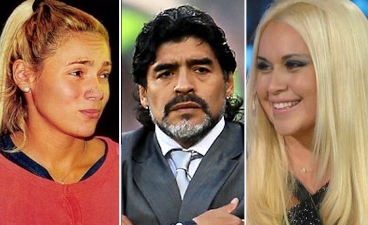 Diego Maradona y Rocío Oliva, ¿en crisis por Verónica Ojeda? (Fotos: Web).