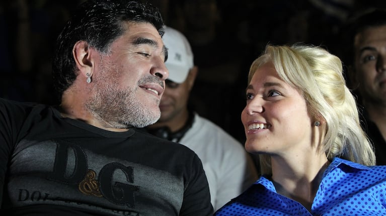Diego Maradona y Rocío Oliva (Foto: EFE)